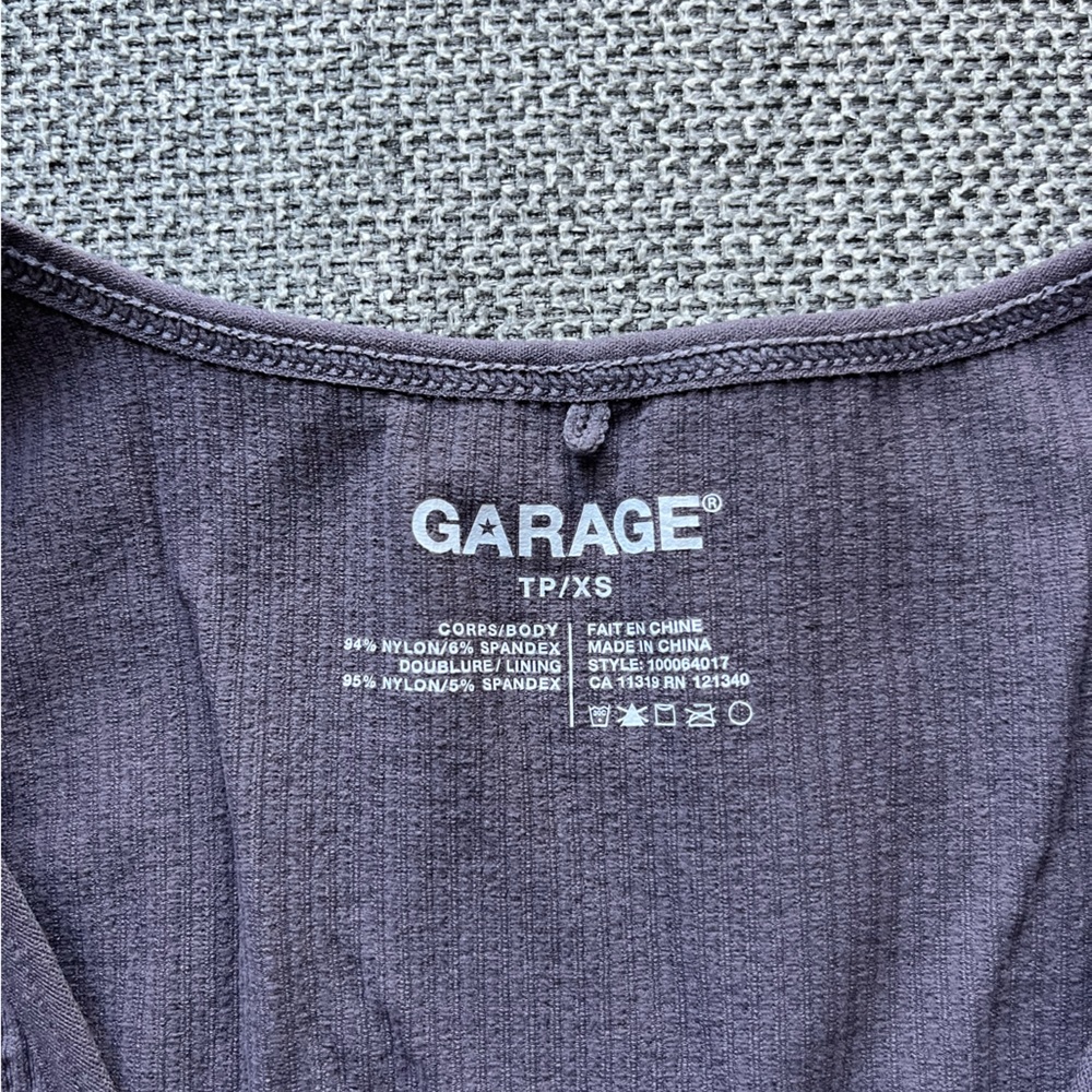 Garage Cropped Ribbed Tank - Picture 2 of 5